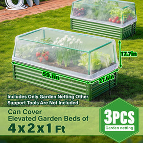 KEOHOLI rectangular plant cover provides stable protection with easy slip-on design