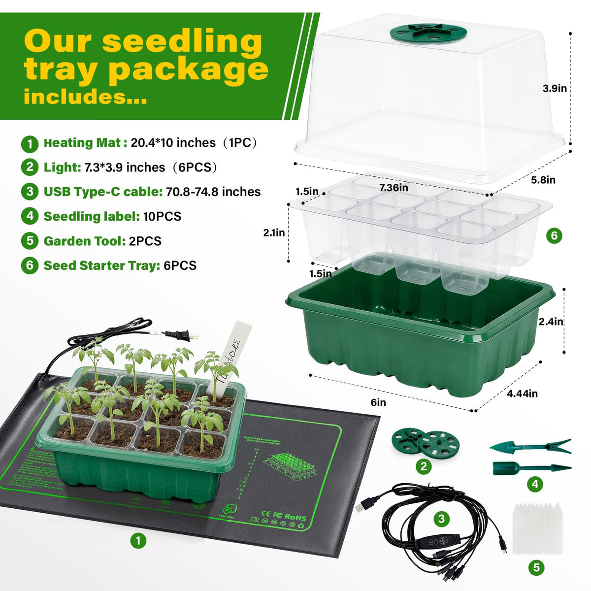 KEOHOLI heat mat providing gentle root warmth for germination