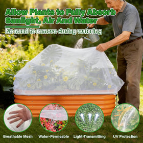 KEOHOLI ultra-fine 60-mesh netting blocks pests while allowing light