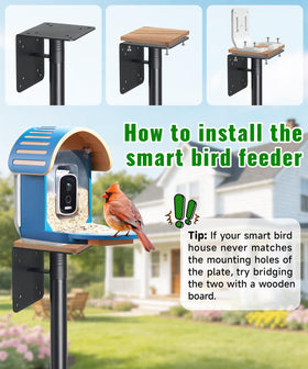Keplrend outdoor setup enhances bird watching while blending with garden decor.