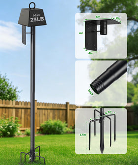 Keplrend powder-coated finish resists rust for year-round outdoor use.