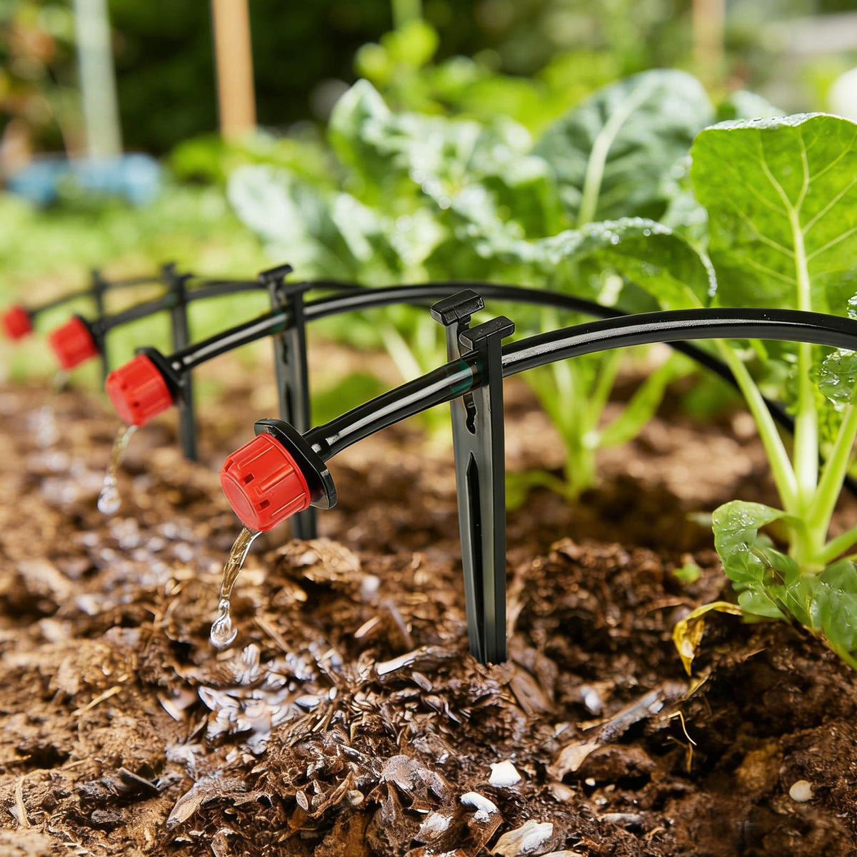 Kepmix 5-6inch stake length supports emitter placement at root zone.