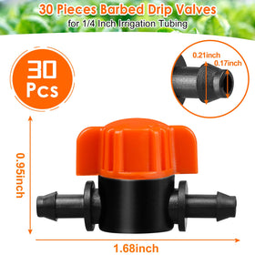 Kepmix drip valve with barbed ends for leak-proof tubing