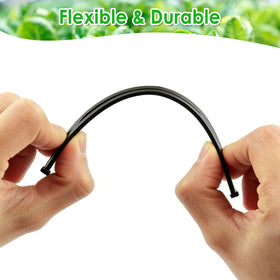 Kepmix tool-free installation stake securing drip tubing without tools.