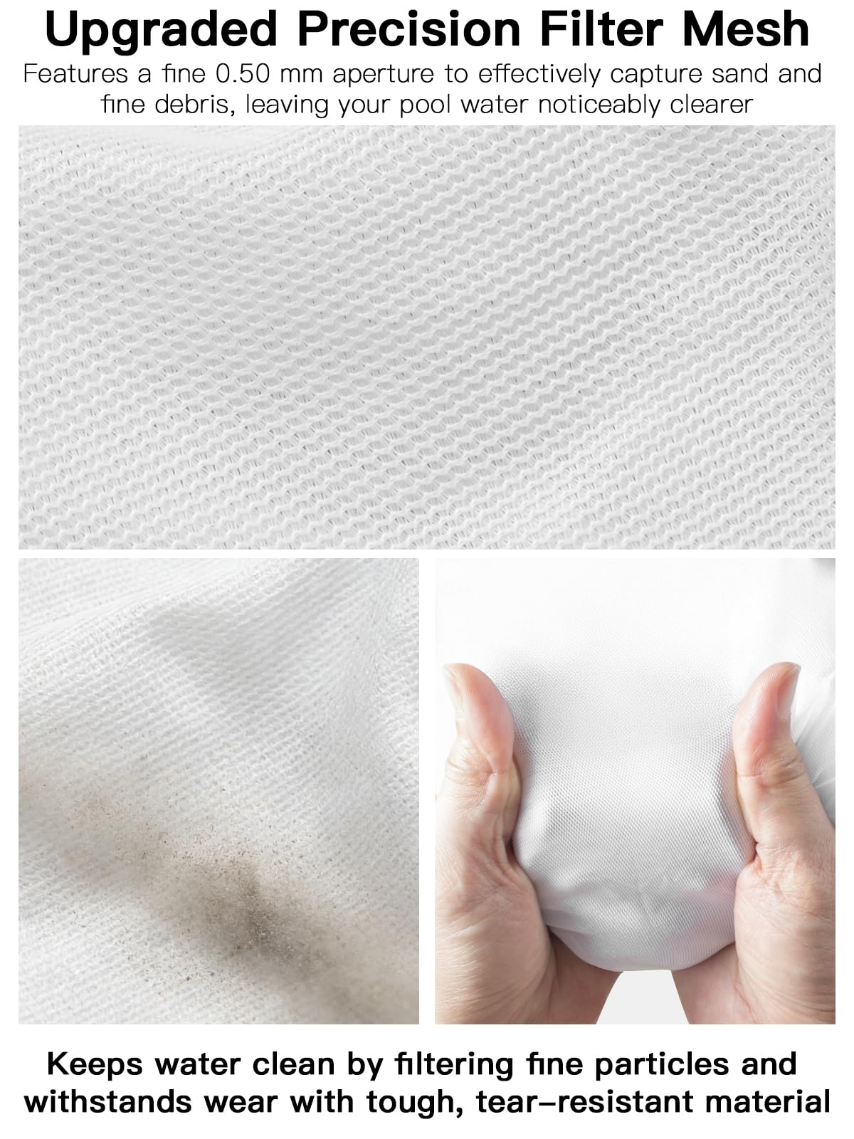 Keptwell all-purpose mesh bag close-up showing durable nylon construction.
