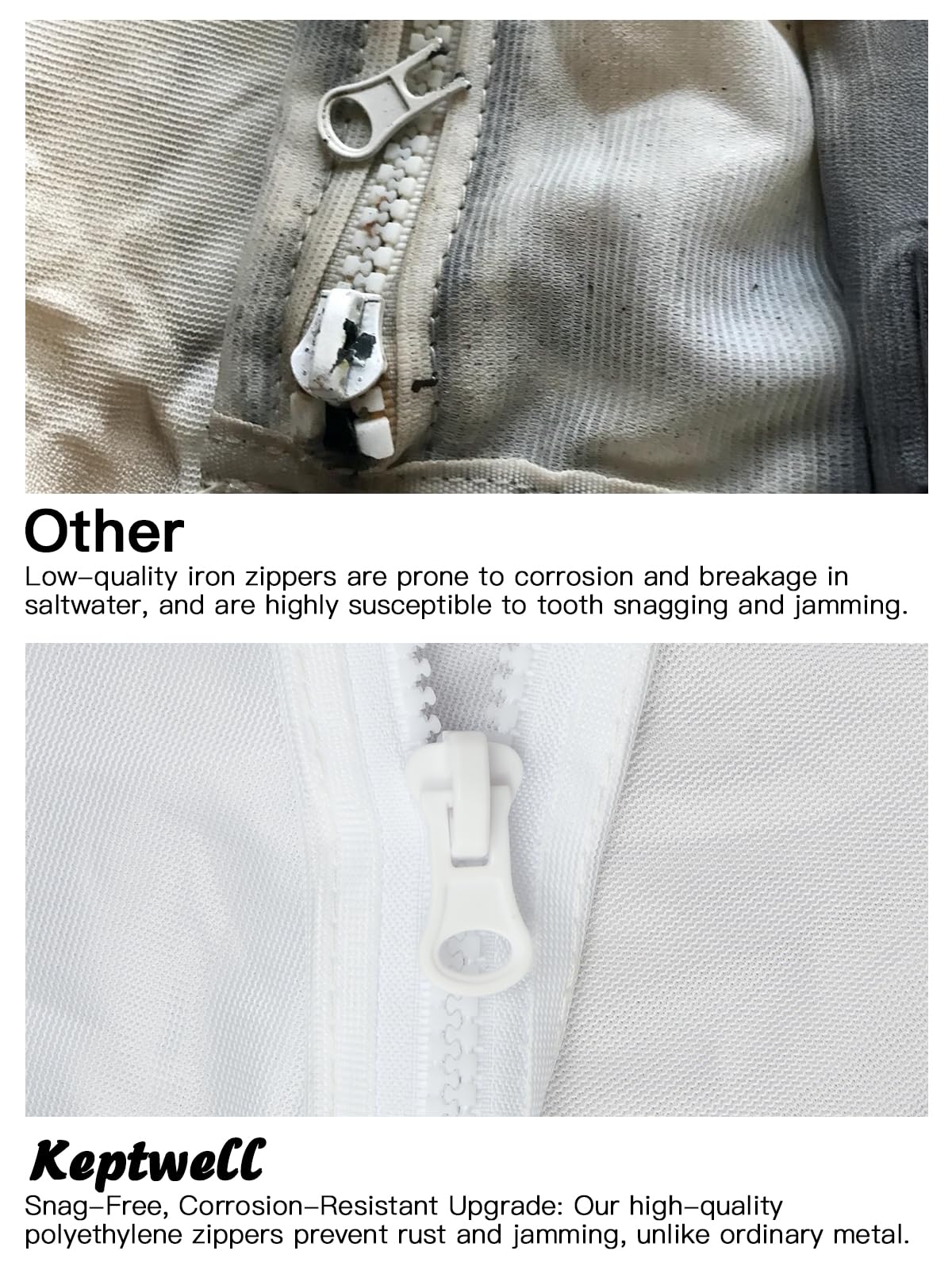 Mesh close-up shows tough nylon fabric and weave