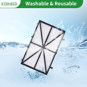 4-pack filters measure 10.5 by 6.3 inches.