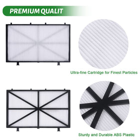 Washable design lets you reuse filters and save.