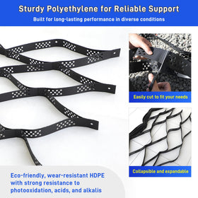 Kerty HDPE material delivers durable recyclable reinforcement for driveways and paths.