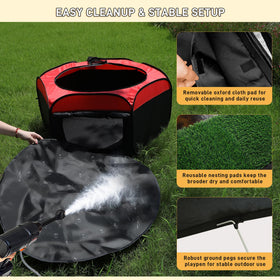 Kerty Upgrade Chick Starter Kit nesting pad gives soft resting spots for growing chicks.