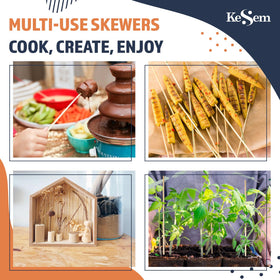 KESEM 18-inch multiuse bamboo skewer for appetizers, fruit, and more