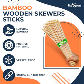 KESEM 18-inch smores-roasting bamboo skewer for campfire marshmallows