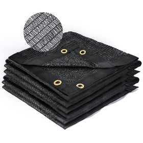 Kesfitt 40% shade cloth 8x20ft over garden reduces heat while preserving airflow.