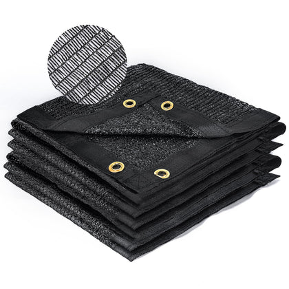 Kesfitt 40% shade cloth 8x20ft over garden reduces heat while preserving airflow.
