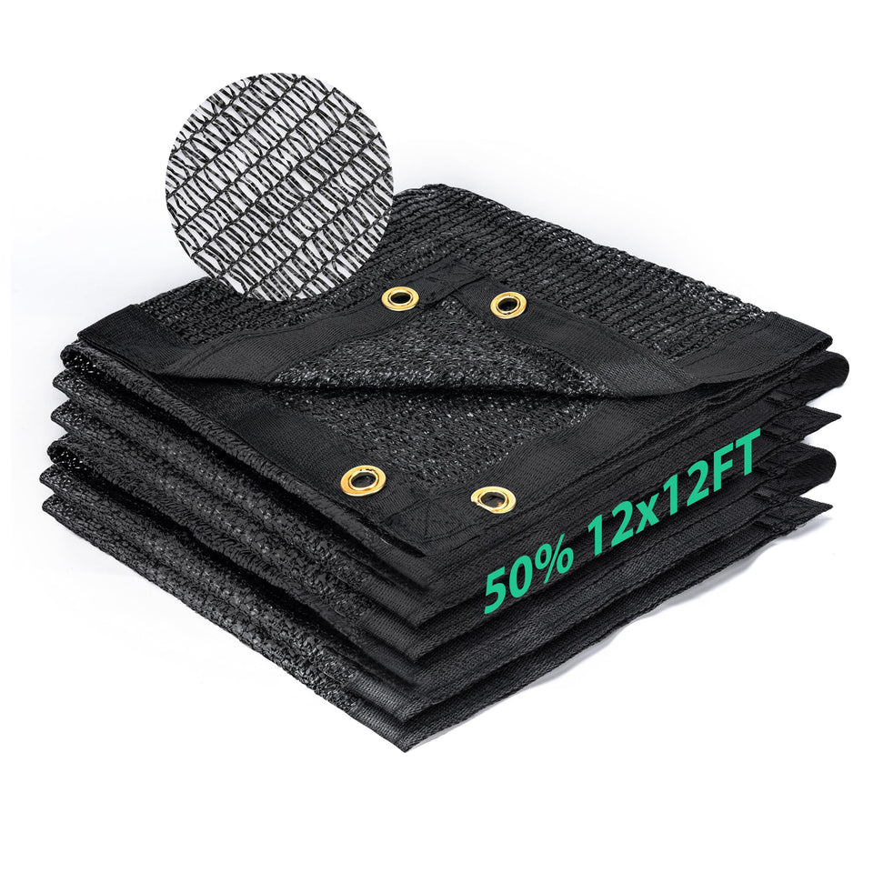 Kesfitt 50% shade cloth in sun-ready setup balancing light and airflow.