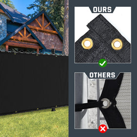 Kesfitt privacy screen suited for backyard pools and patios.