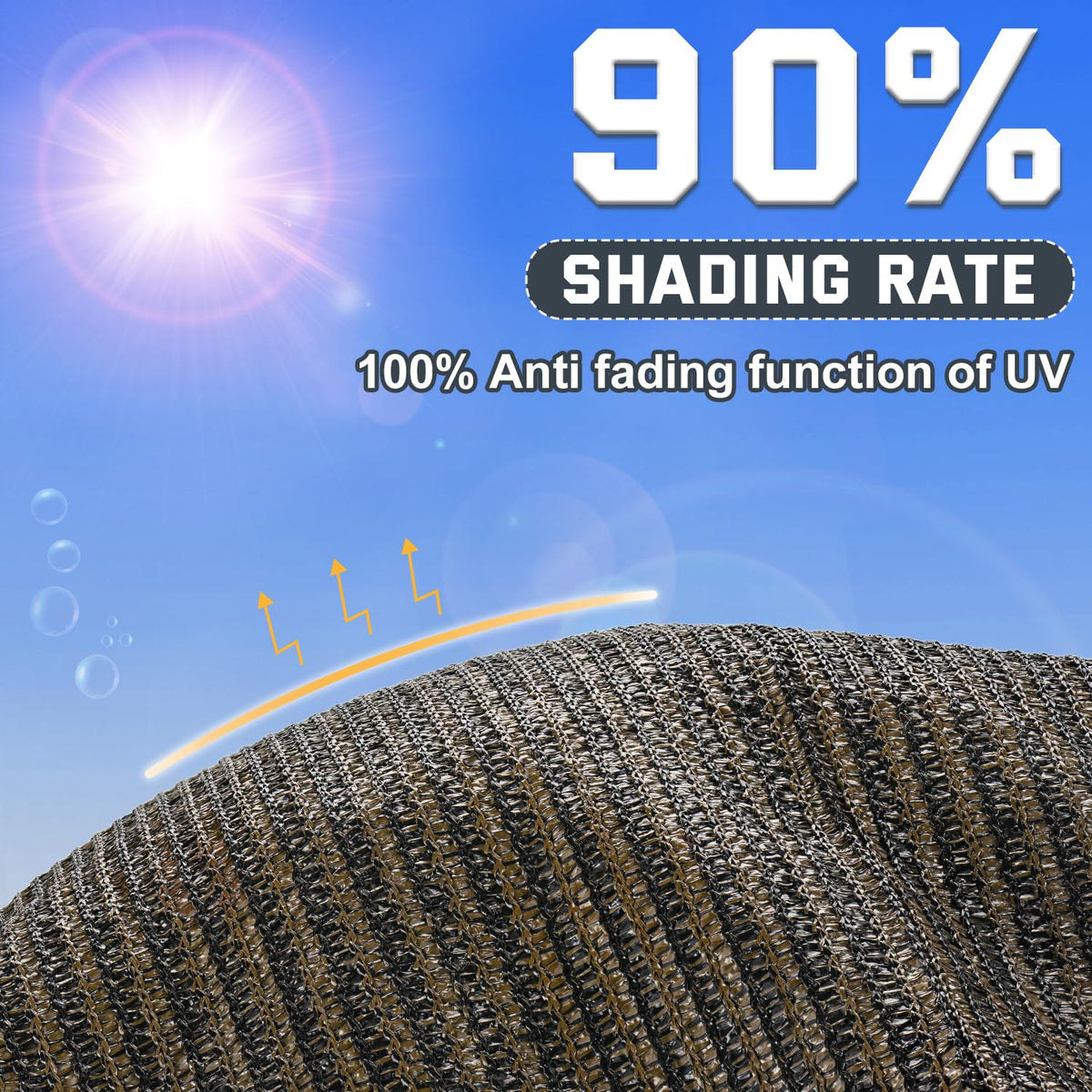 Kesfitt easy hanging shade for fast setup on patios and porches