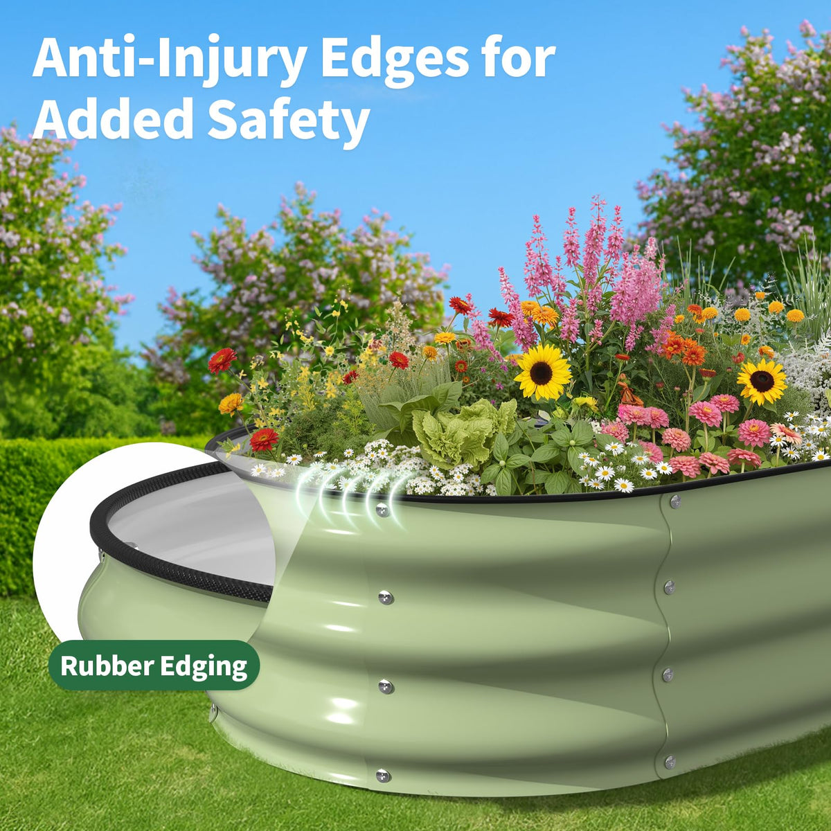 Kesfitt fade-resistant exterior withstands sun and rain for long-lasting use.