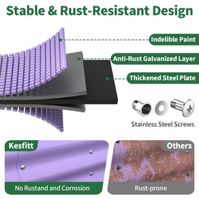 Kesfitt galvanized steel panels suitable for outdoor use and rust resistance.