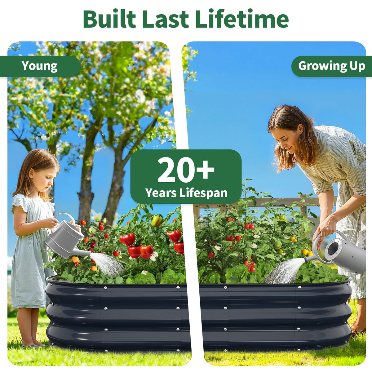 Kesfitt ground-placement-only design suited for outdoor gardens in yards.