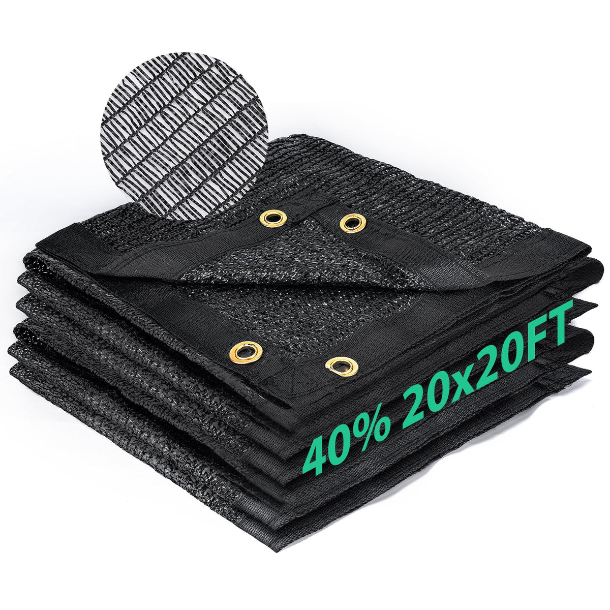 Kesfitt HDPE mesh shade cloth closeup shows breathable UV protection for plants