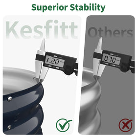 Close up of Kesfitt bed panel thickness and rigidity.