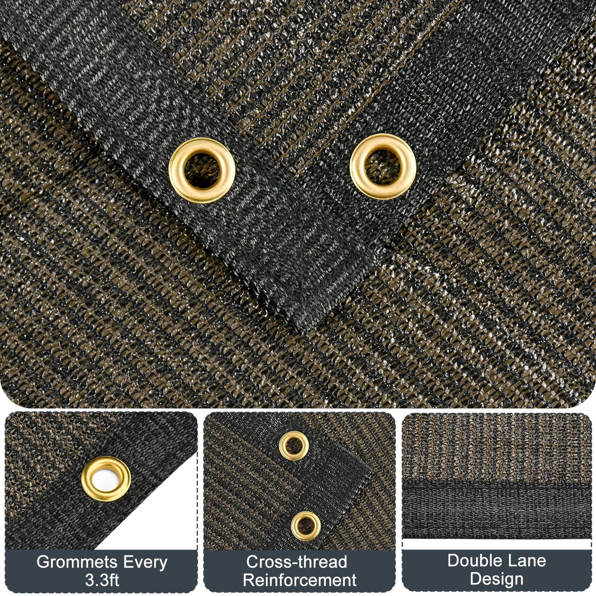 Kesfitt privacy screen mesh ideal for balcony or pergola applications