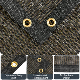 Kesfitt privacy screen mesh ideal for balcony or pergola applications