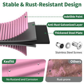 Kesfitt galvanized steel panels resist rust in outdoor conditions