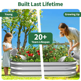 Kesfitt garden ideas montage suggesting vegetable and herb cultivation.