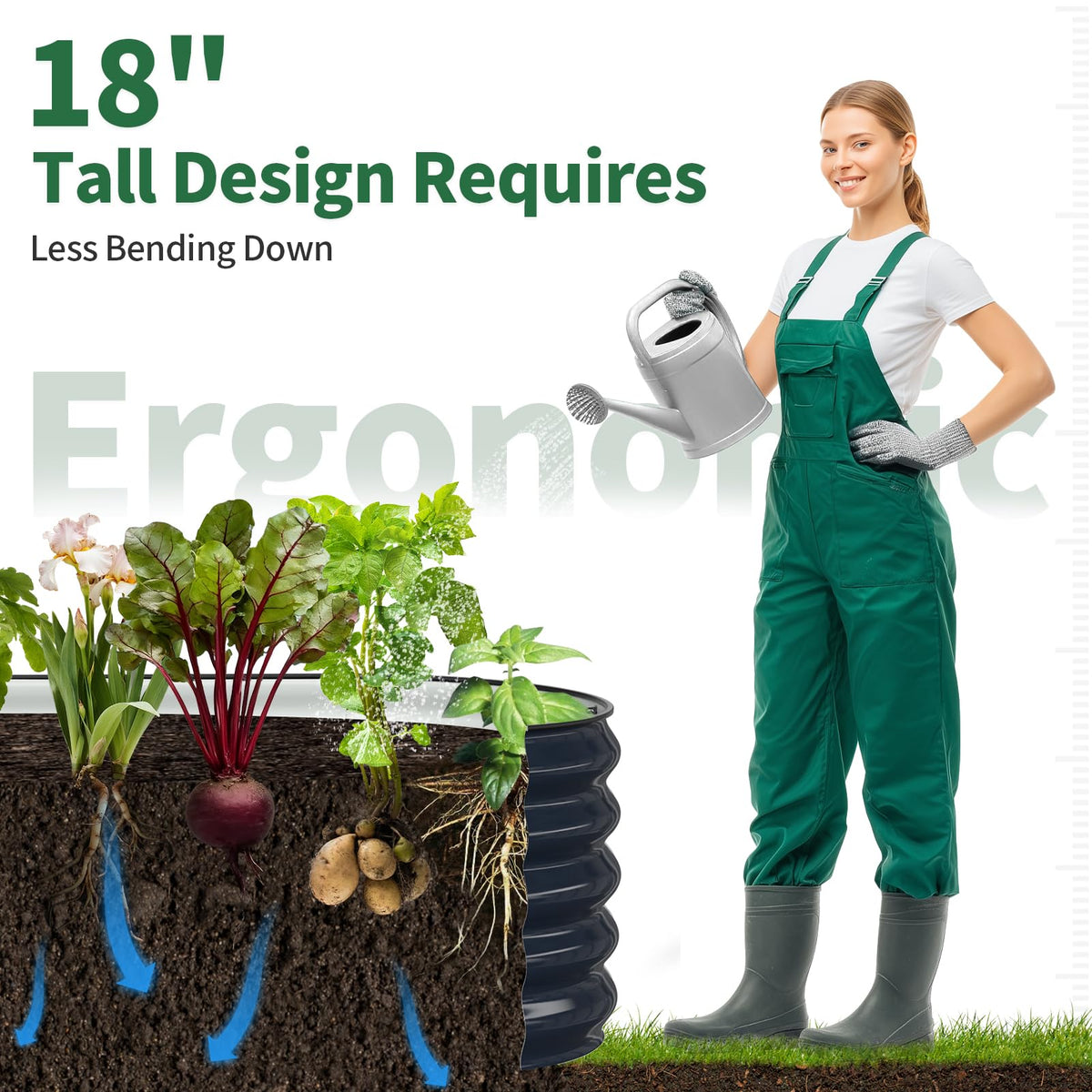 Includes safety edging, gloves, and instruction manual.