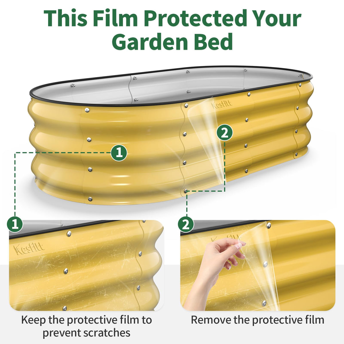 Kesfitt bolt-assisted assembly demonstrates straightforward setup for quick gardening