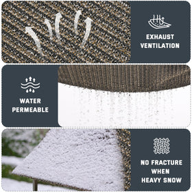 Kesfitt stainless grommets enable secure, durable shade installation