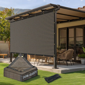 Kesfitt sun shade cloth 6x8ft provides high UV protection and patio privacy