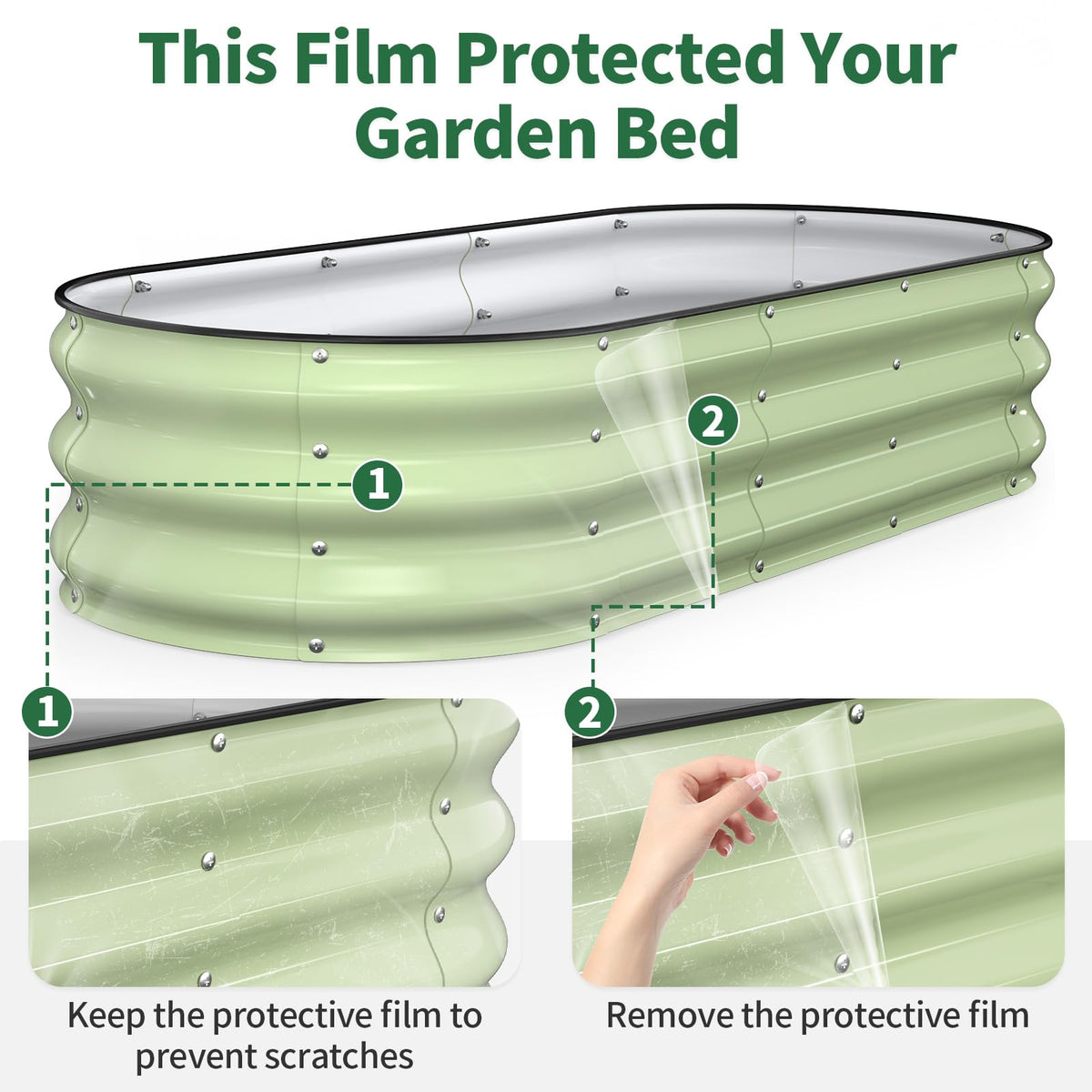 Kesfitt raised bed ideal for vegetable and herb cultivation in outdoor spaces.