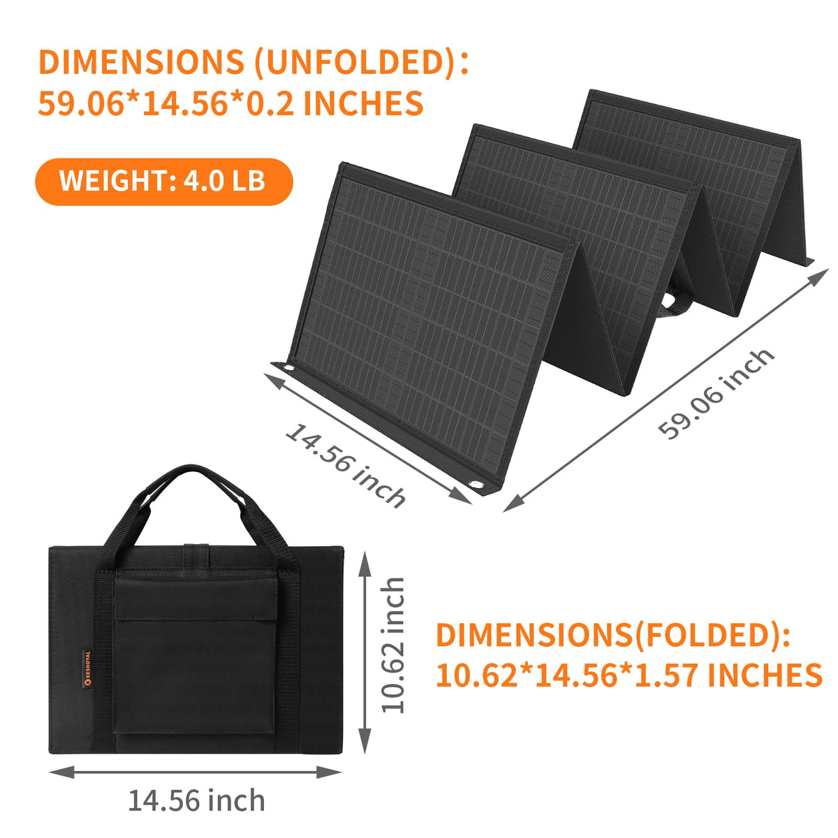 Keshoyal panel mounted on an RV or tent for off-grid charging.