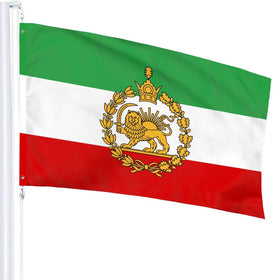 Kesysova Iran flag lion with detailed colors for wall or garden display