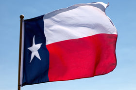 Kesysova Texas flag double-stitched edges for durability
