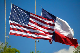 Kesysova Texas flag suitable for indoor windows, outdoor poles, or vehicles