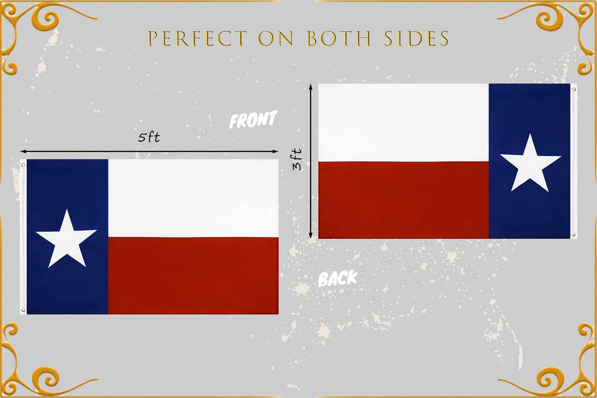 Kesysova Texas flag UV-resistant polyester fabric for outdoor use