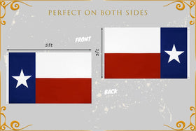 Kesysova Texas flag UV-resistant polyester fabric for outdoor use