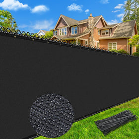 Keten 6x50ft privacy screen fence with copper grommets for durable outdoor privacy.