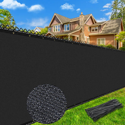 Keten 6x50ft privacy screen fence with copper grommets for durable outdoor privacy.