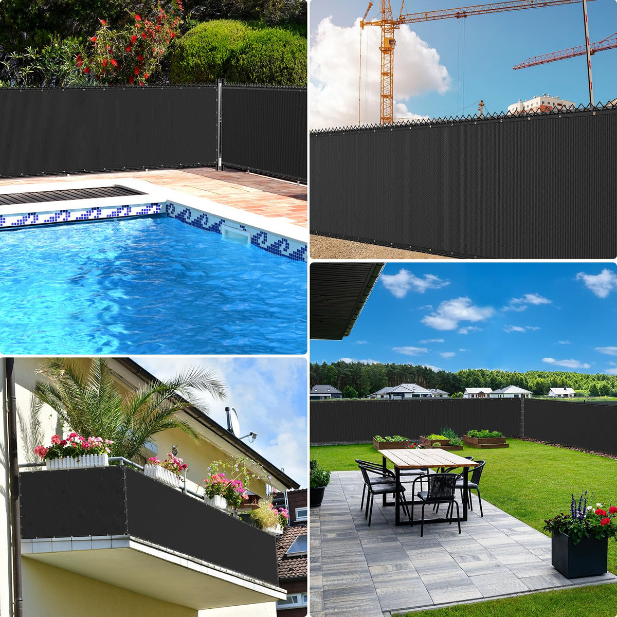 Keten screens shield wind and dust while safeguarding plants outdoors.
