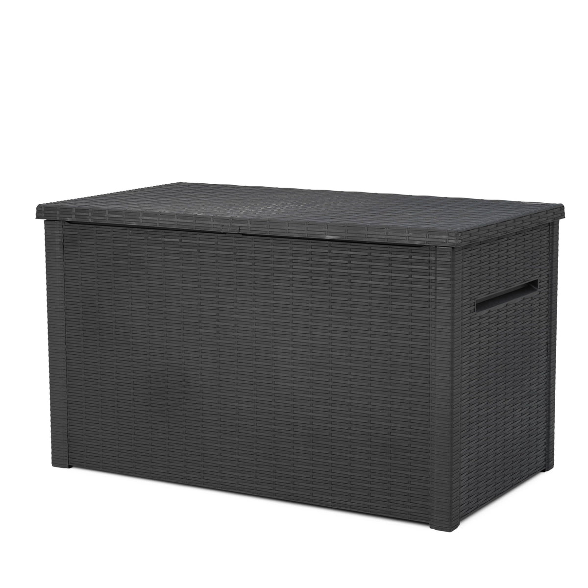 Keter Java XXL deck box with exterior dimensions for spacious outdoor storage