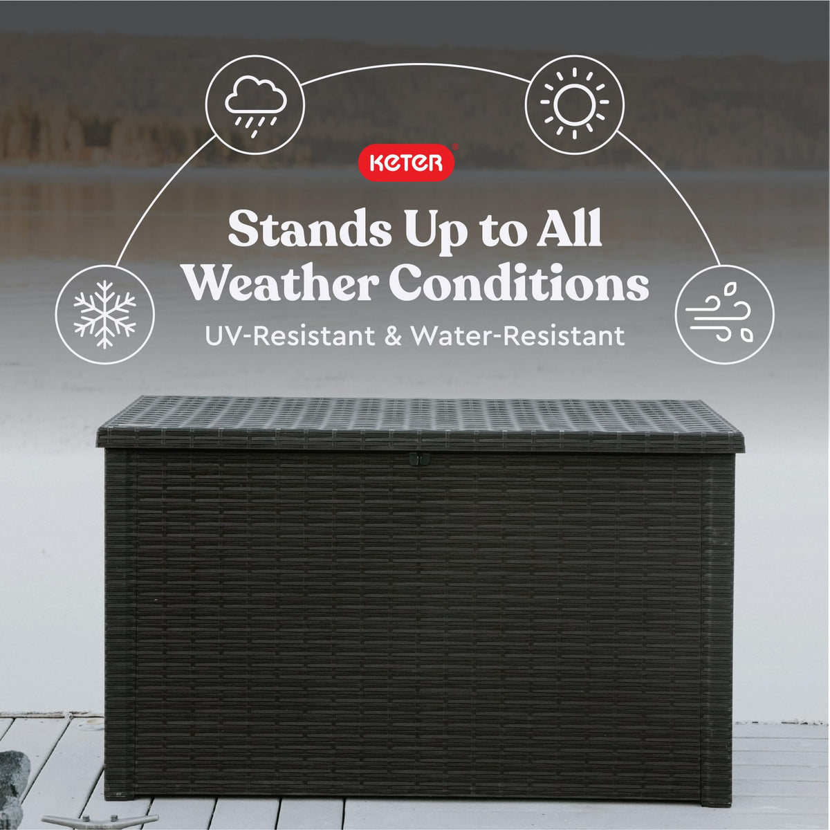 Keter Java XXL UV-protected resin withstands sun exposure