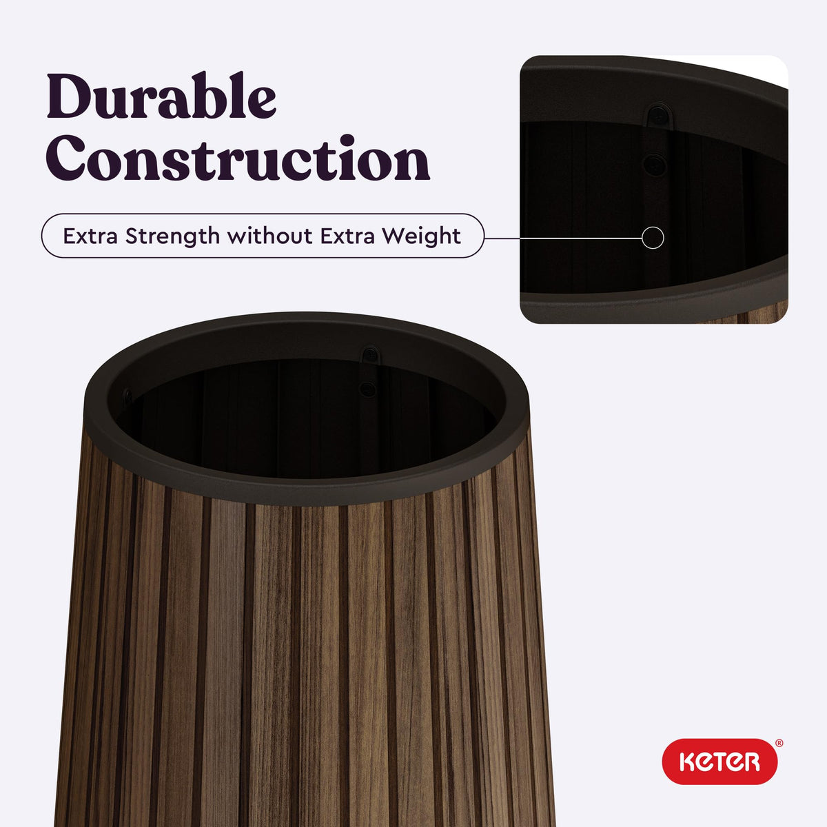 Keter Signature Conic front porch decor elevates outdoor spaces