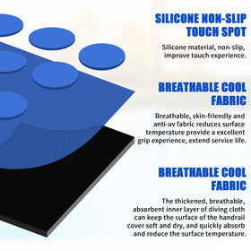 KETNET heat-resistant handrail cover prevents hot rail contact