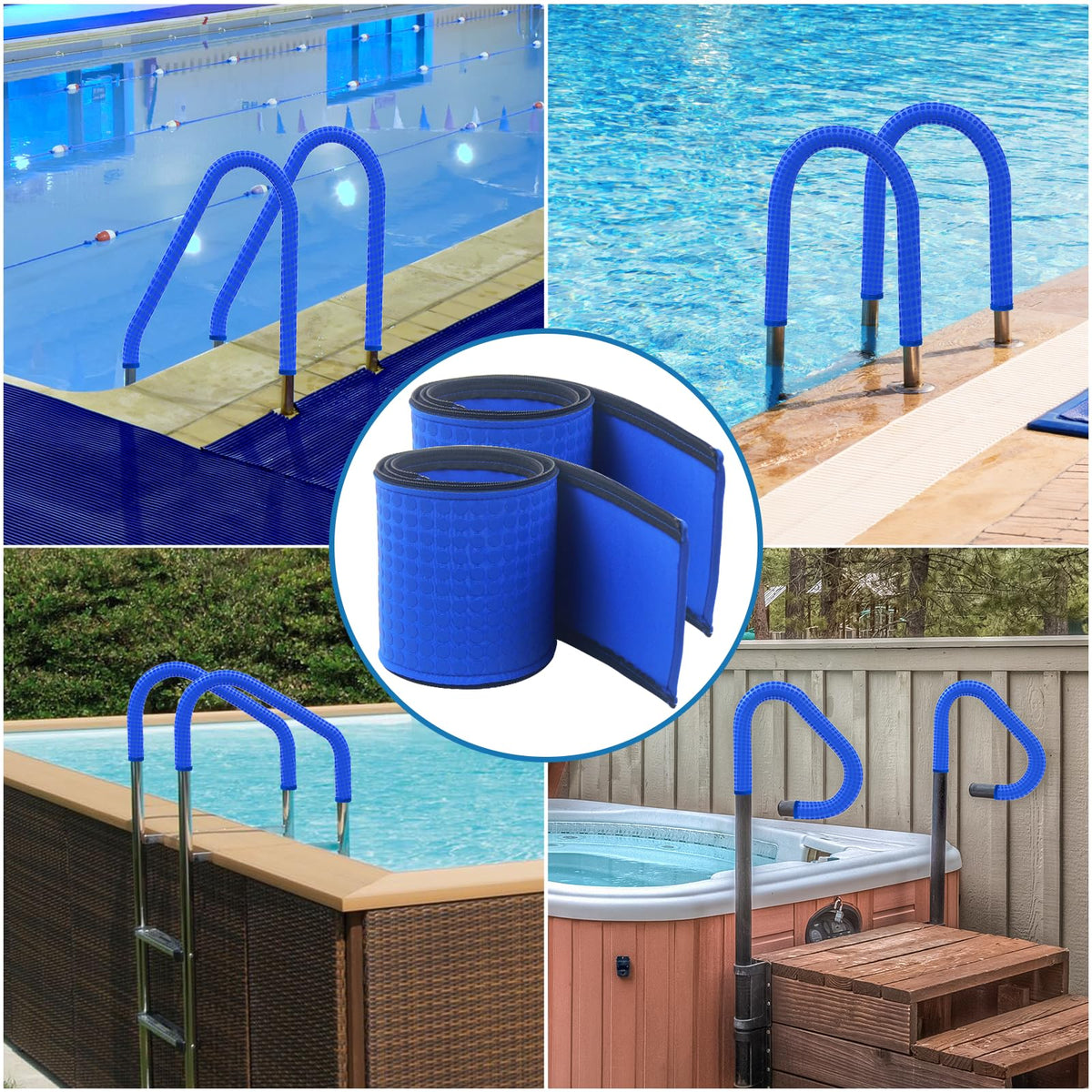 KETNET pool handrail cover for 8ft rails showing universal fit