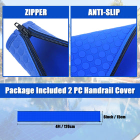 Ketnet pool handrail cover 6ft with zipper provides a stable grip and slip-resistance.